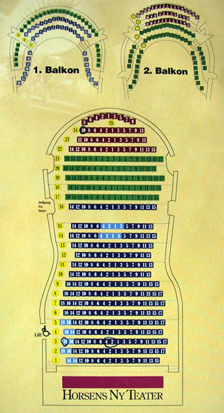 Map of the Horsens Ny Teater
